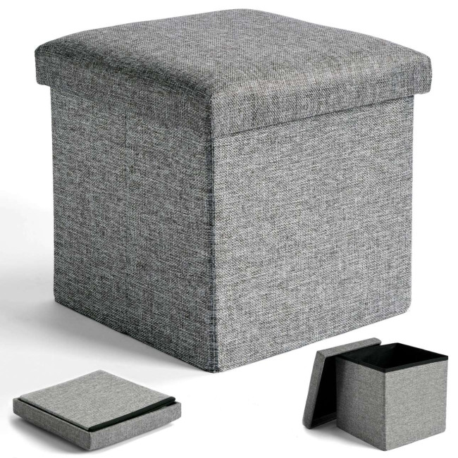 Úložná taburetka DIEGO L sivá