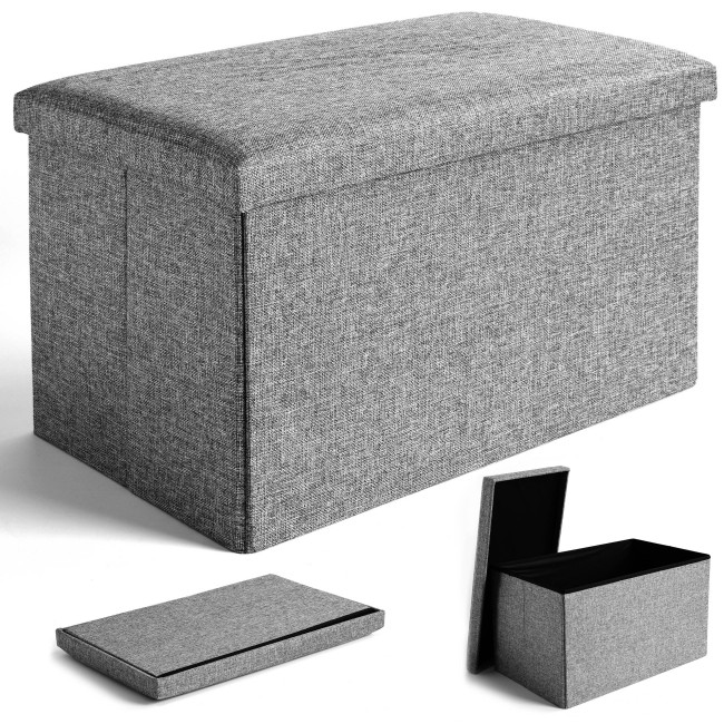 Úložná taburetka DIEGO XL sivá