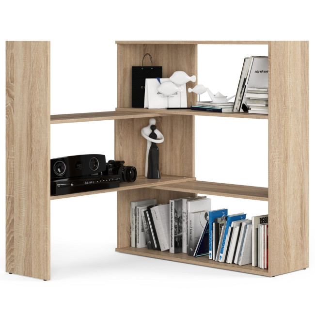 Nastaviteľná knižnica mini TWIST dub sonoma