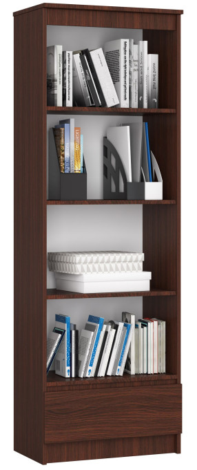 Regál R60 1SZ 4P CLP wenge