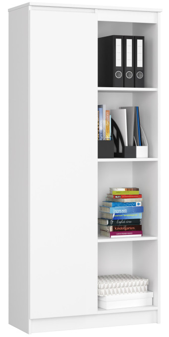 Regál R80 1D 4P CLP biely