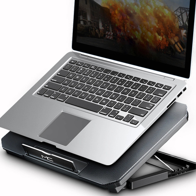 Levně Chladící podložka pod notebook stříbrná