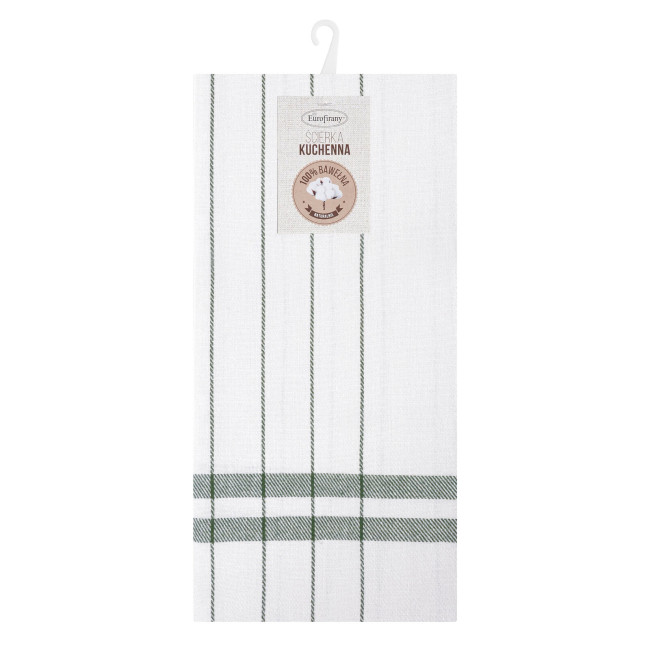 Sada kuchynských utierok CHECK zelená
