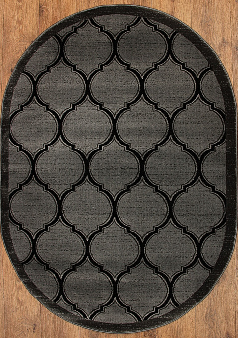 Koberec ROXY 9264A BLACK ovál