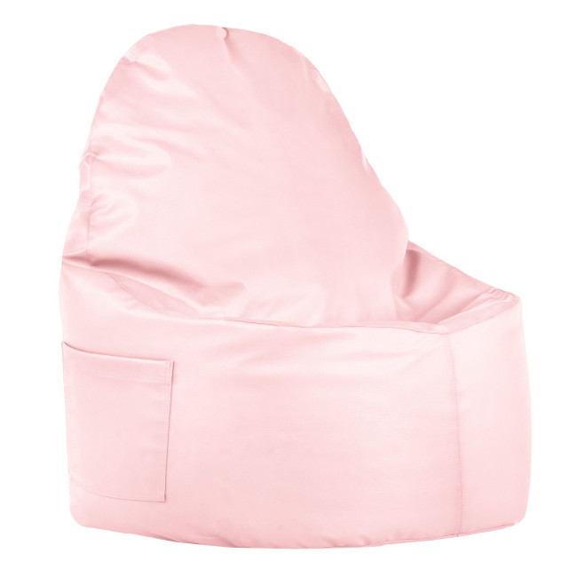 Kreslo Porto ekokoža metalic ružové