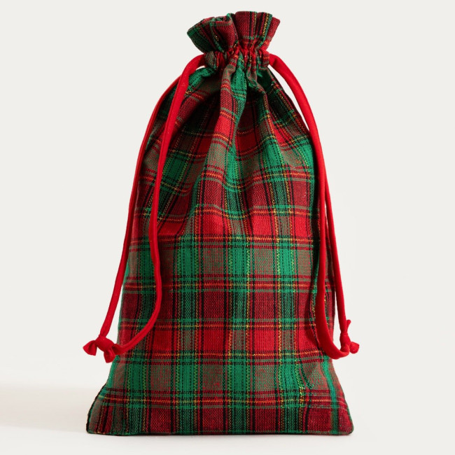 Vianočná dekorácia TARTAN vrecko 752063