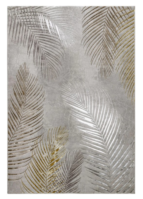 Koberec CREATION PELM sivý / zlatý