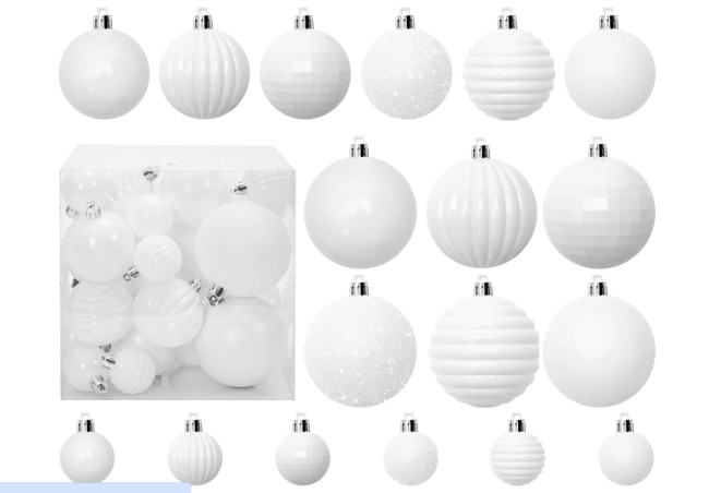 Vianočné guľky - 311433D (36ks)