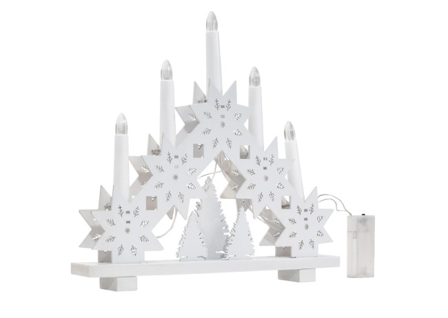 Vianočná dekorácia LED svietnik 371720