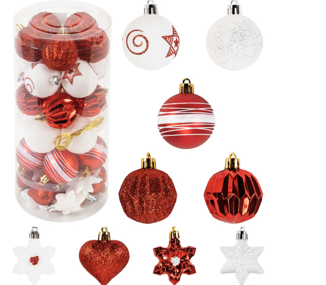 Vianočné ozdoby SYSD1688-195 (41ks)