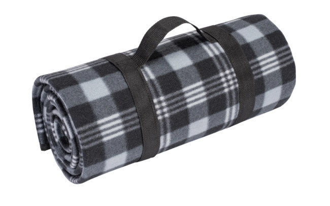 Pikniková deka károvaná, sivá