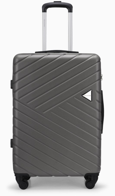 Stredný antracitový kufor Malaga