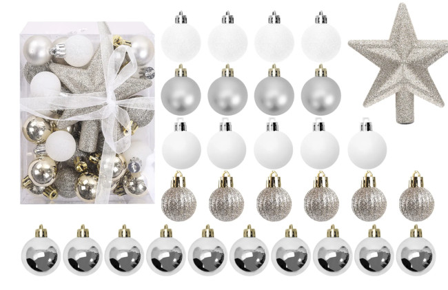 Vianočné guľky - SYSD1688-046 (36ks)