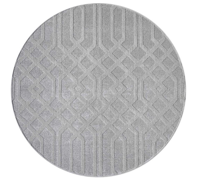 Koberec Flair 138 kruh sivý