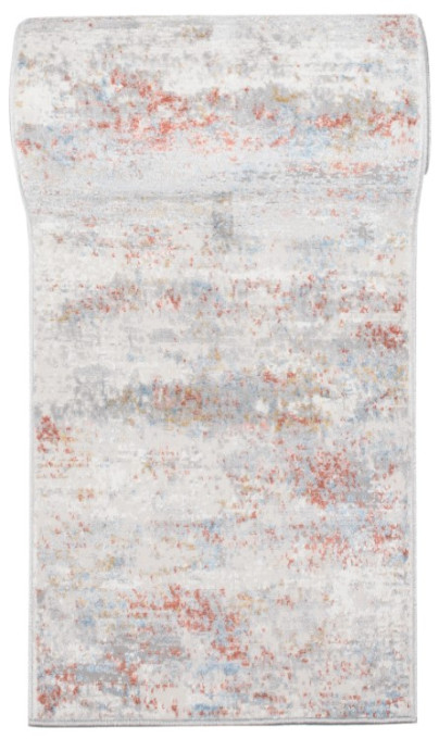 Behúň PORTLAND G509C biely / lososový