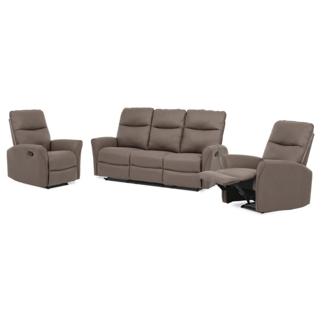 Levně Sedací souprava hnědá ASD-4302 COF3