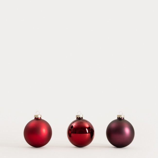 Závesná vianočná dekorácia BURGUNDY CHARM červená 754357 (6 ks)