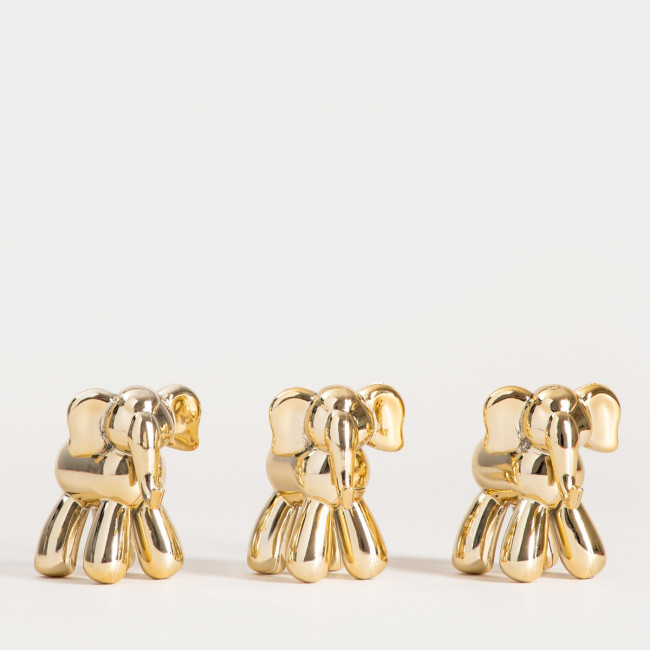 Vianočná dekorácia GIULI slon 754975 (3 ks)