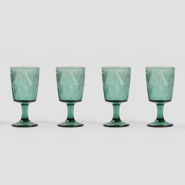 Sada štyroch pohárov LUNNIS zelená 240915 330 ml (4 ks)