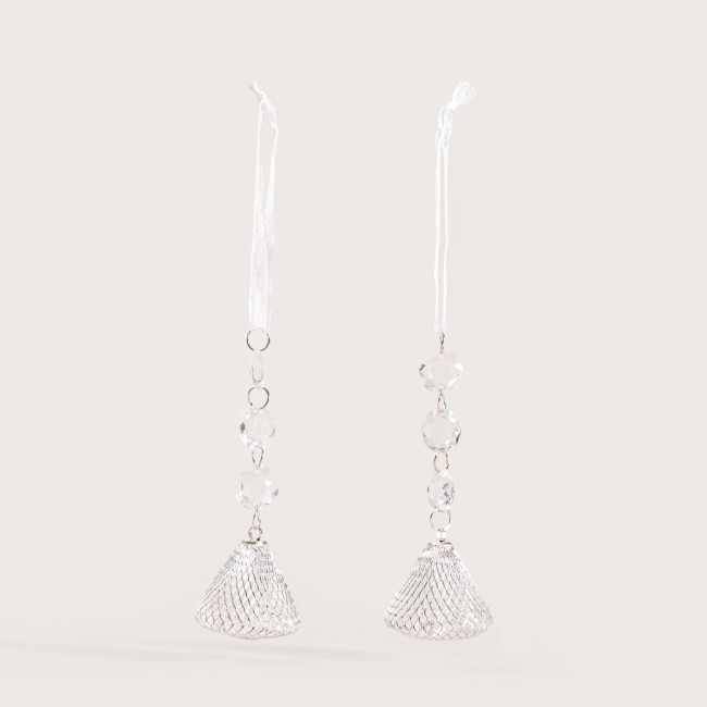 Závesná vianočná dekorácia BIJOU kužely 754029 (2 ks)