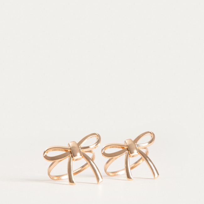 Sada krúžkov na obrúsky FLAKE mašle 754111 (2 ks)