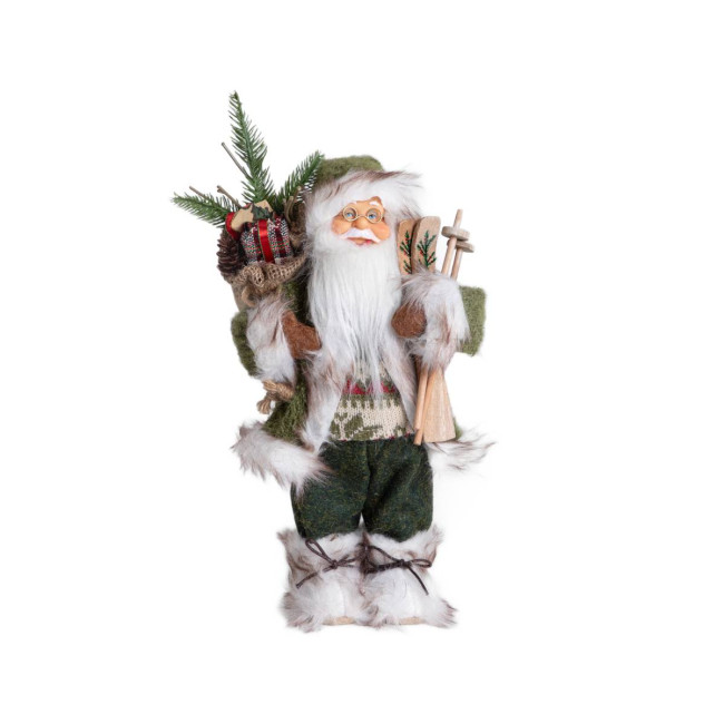 Vianočný škriatok CLAUSE Mikuláš s lyžami 713941