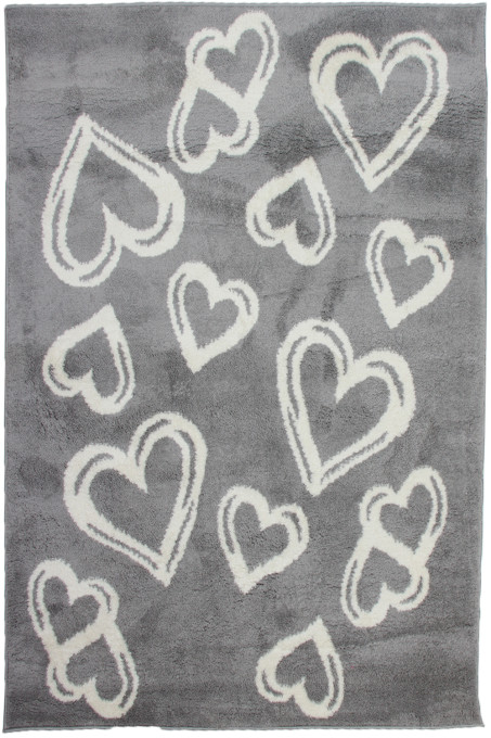 Koberec SLIM 6923 sivý / biely