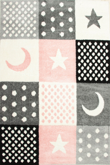 Detský koberec SLIM 9997 sivý / viacfarebný