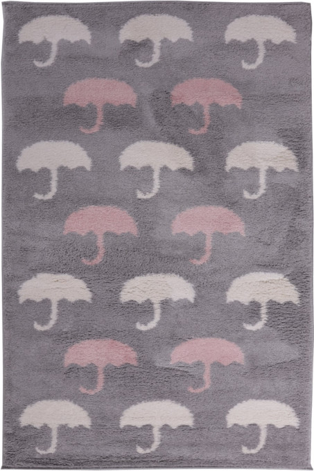 Detský koberec SLIM 9998 sivý / viacfarebný
