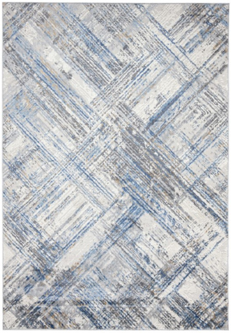 Koberec PORTLAND G505B HIL - biely, modrý