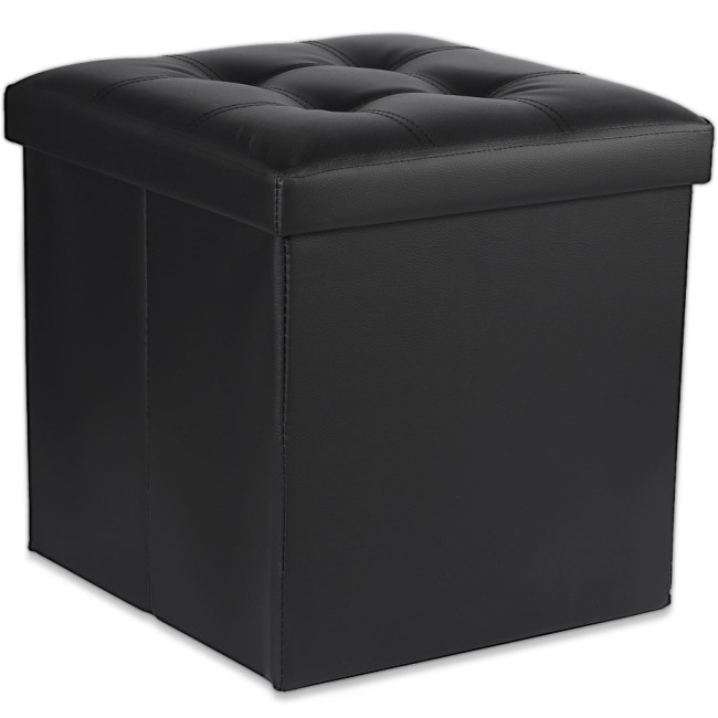 Skladacia taburetka L čierna