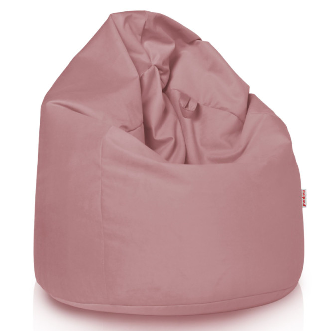 Plyšový sedací vak SAKO Pudrovo ružový