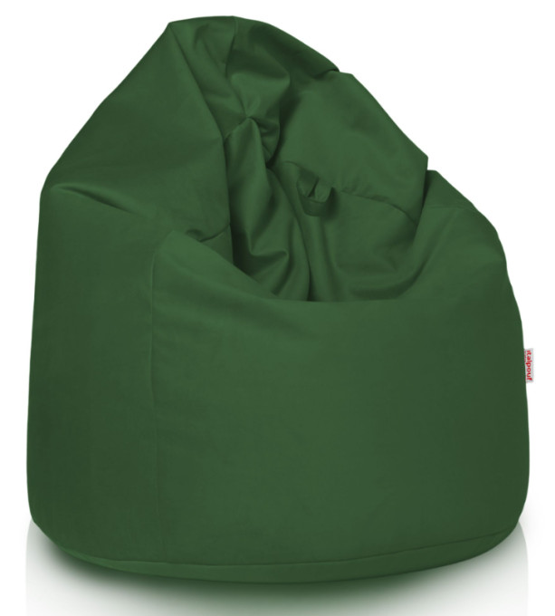 Plyšový sedací vak SAKO tmavozelený