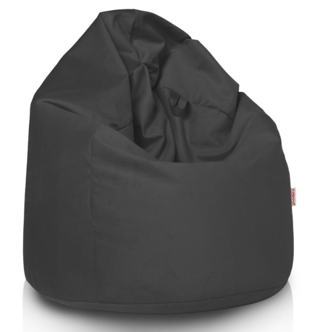 Plyšový sedací vak SAKO tmavosivý