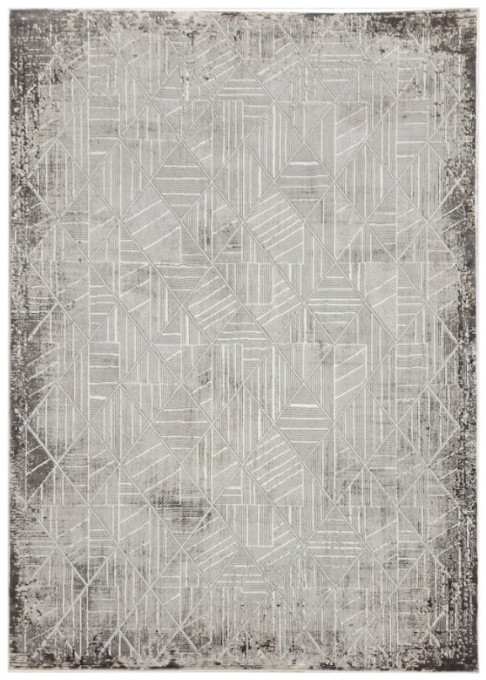 Koberec Oman 618 tmavosivý / zlatý