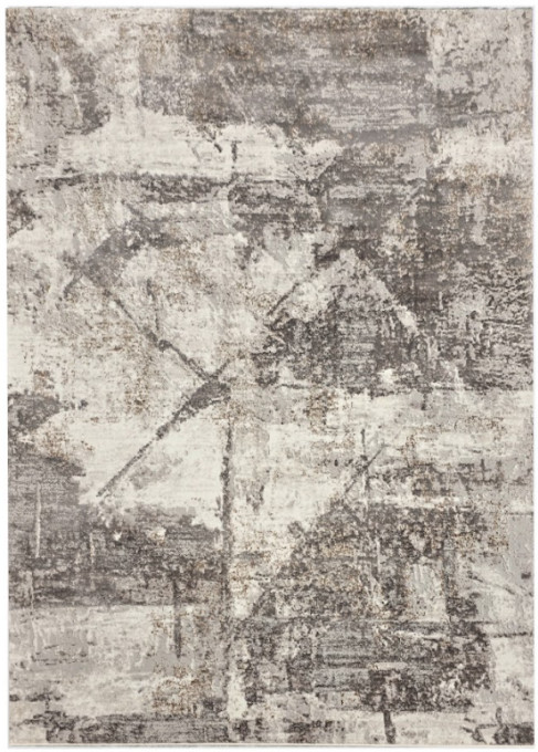 Koberec Oman 299 tmavosivý / zlatý