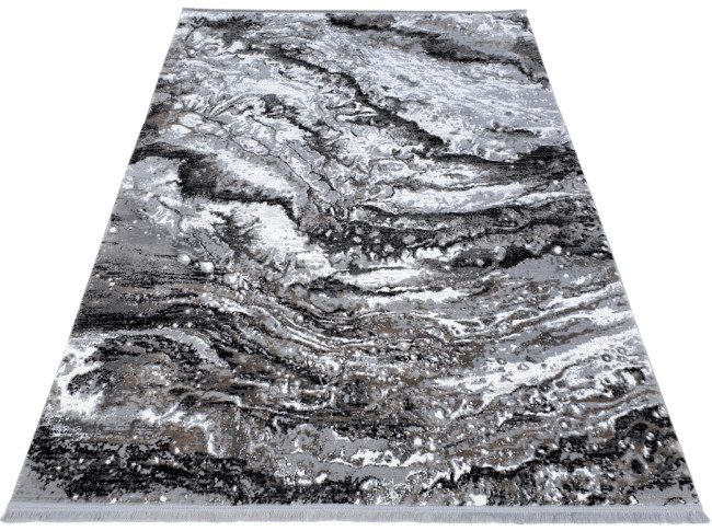 Koberec Exclusive 100 sivý / čierny