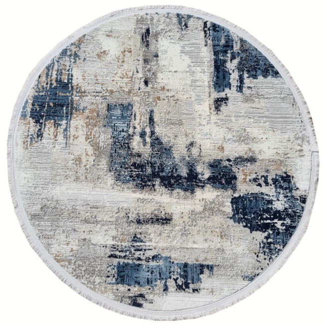 Koberec EXCLUSIVE 167 tmavomodrý kruh