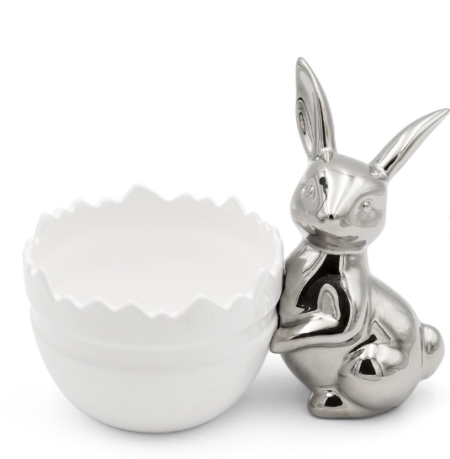 Veľkonočná dekorácia WI 154 C biela / strieborná