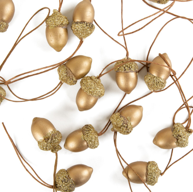 Závesná vianočná dekorácia CONES zlatá 945445 (18 ks)