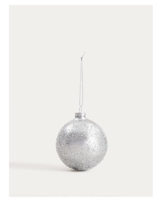 Vianočná dekorácia FJER guľa 754395