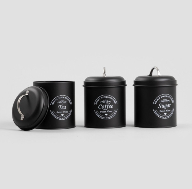 Sada troch nádob RIO čierna 747250 (3 ks)