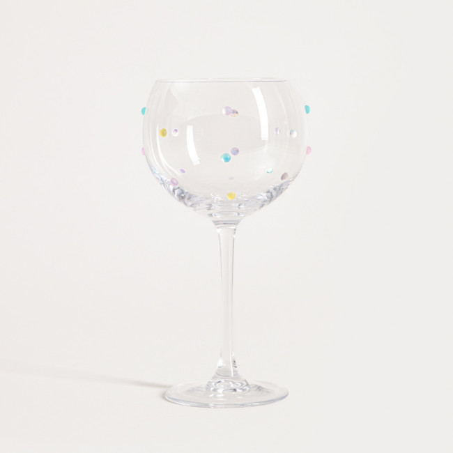 Pohár na stopke SORRISO s bodkami 763571 520 ml