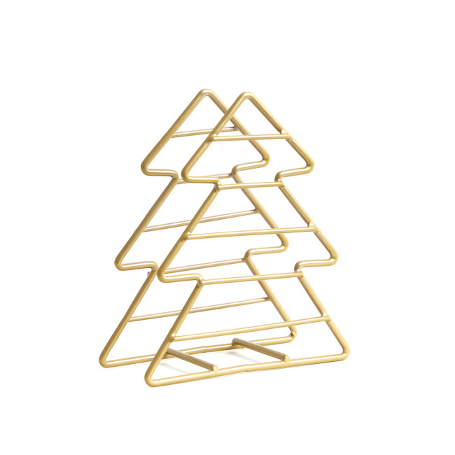 Stojan na servítky LET IT SNOW zlatý 869155