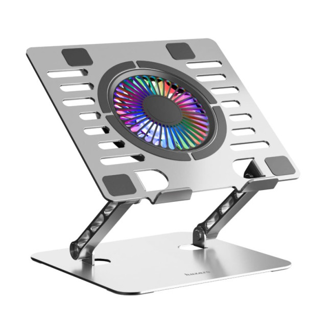 Levně Chladící podložka pod notebook Hold 4.0 RGB stříbrná