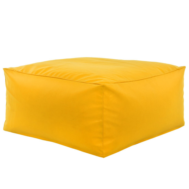 Taburetka žltá kocka ekokoža