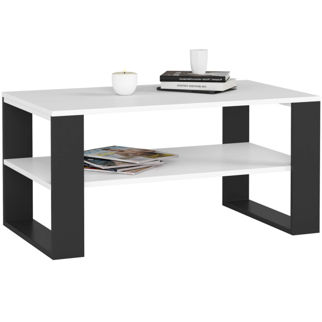 Konferenčný stolík ALEX biely / čierny