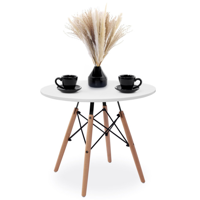 Konferenčný stolík PARIS DTW 60 cm biely