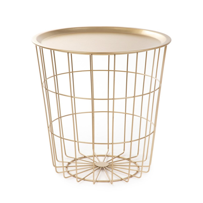 Konferenčný stolík SCANDI zlatý 868684