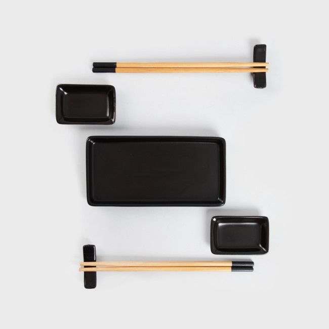 Servírovacia súprava pre sushi SUSHI čierna 744532